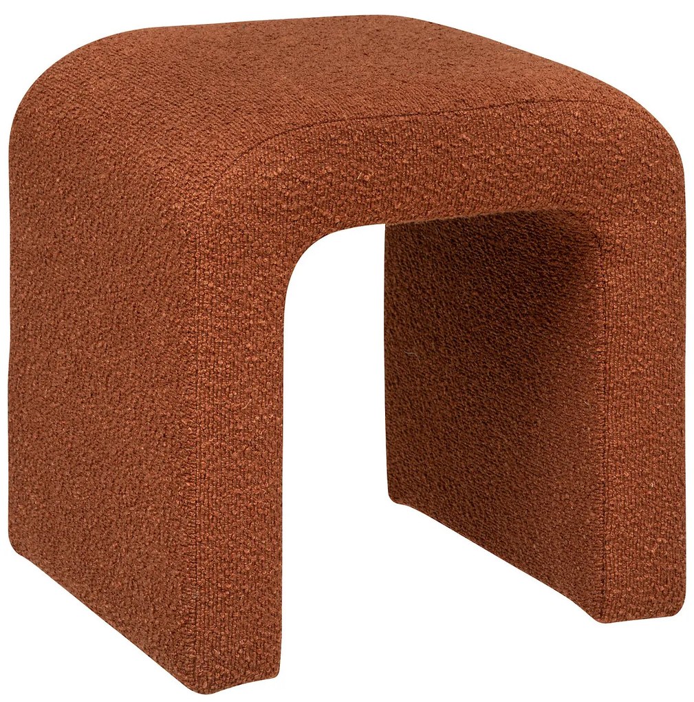 Stołek łuk bouclé SEVI, wys. 43 cm