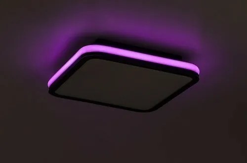 Rabalux 71399 funkcjonalna lampa sufitowa LED Serkan 43W, czarna/biała