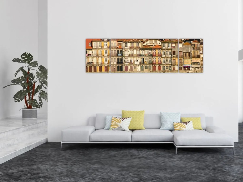 Obraz - Dzielnica Waterfront, Portugalia (170x50 cm)