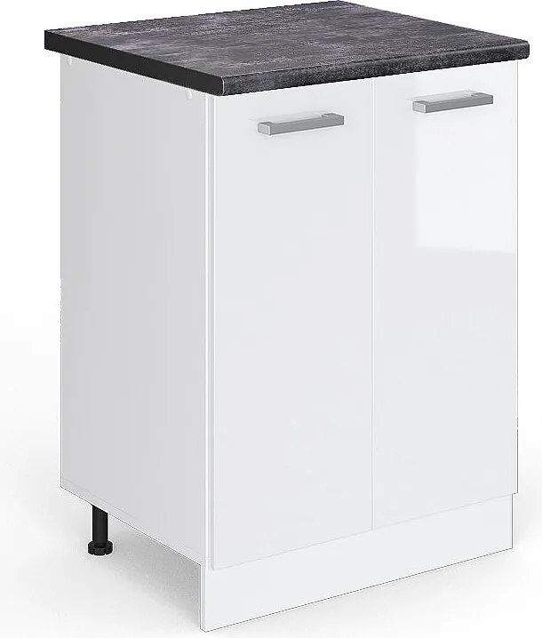 Szafki kuchenne biały wysoki połysk 60x60x81.6 r-line