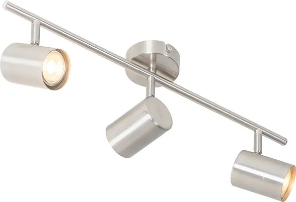 Nowoczesna lampa sufitowa stalowa 3-punktowa regulowana - Jeana