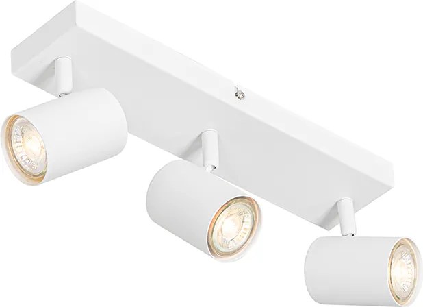 Nowoczesna lampa sufitowa biała 3-punktowa regulowana prostokątna - Jeana
