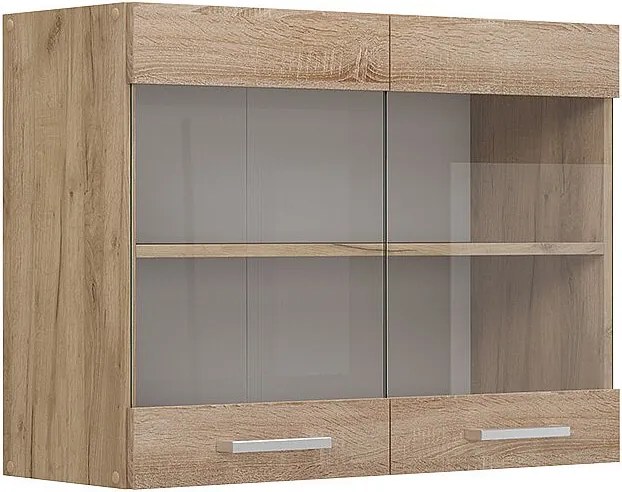 Szklana szafka kuchenna sonoma 80x31x60 r-line