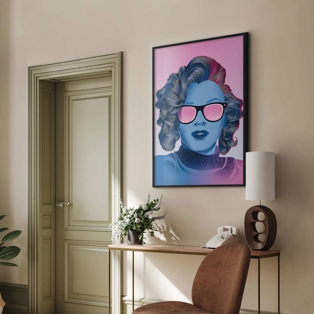 Plakat Norma Jeane 29,7x42 cm z ramą czarną bez marginesu ARTGEIST B