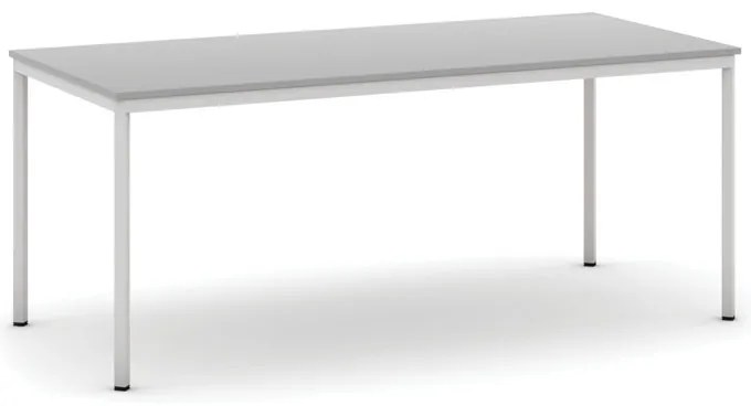 Stół jadalniany, 180x80 cm, szara podstawa, szary