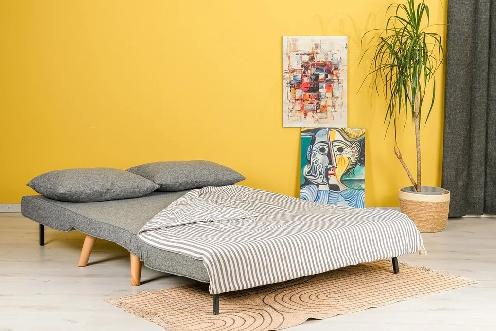 Sofa rozkładana Folde 2 jasnoszara