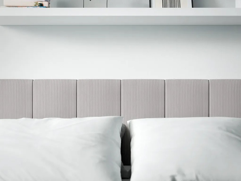 Tapicerowany panel ścienny FRAME LINCOLN 30x60 cm Kolor: Brązowy