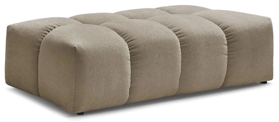 Szarobrązowy podnóżek z tkaniny szenilowej Everest – Bobochic Paris