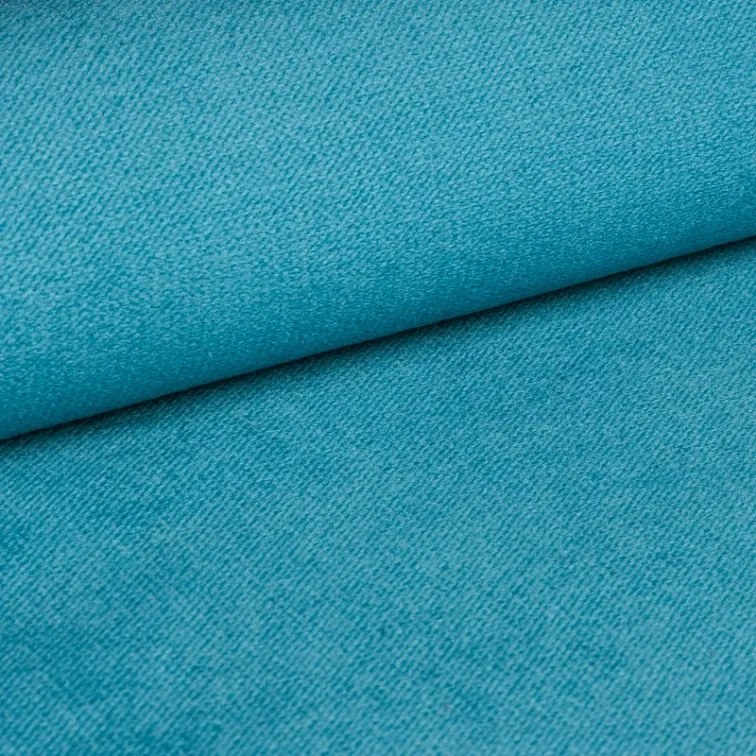 PROMOCJA Niebieska rozkładana sofa narożna ZENOVA 220x140 cm, dwustronna II jakość