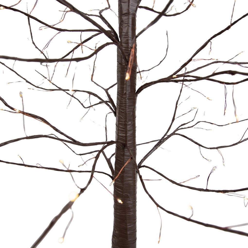 Zewnetrzna Świąteczna lampa podłogowa brązowa drzewko 180 cm z diodami LED i timerem IP44 - Ki Oswietlenie zewnetrzne