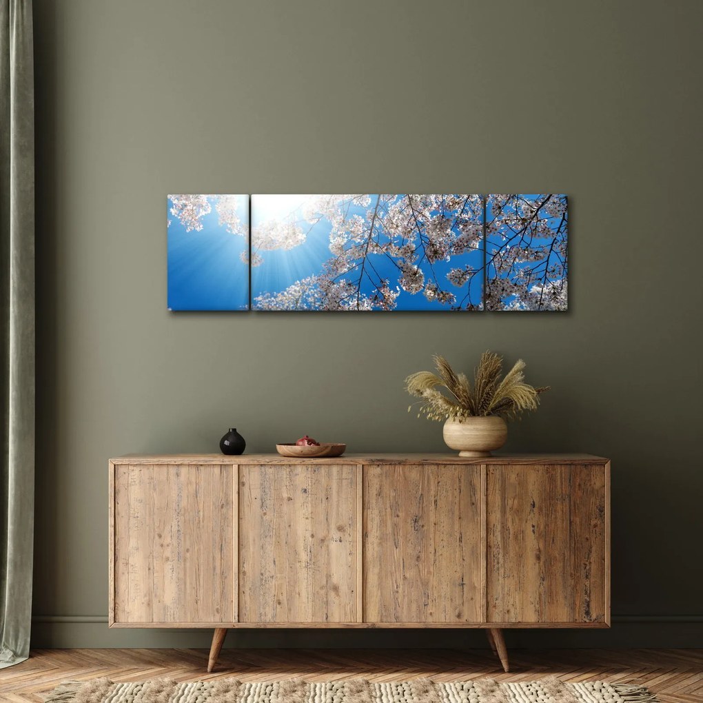 Obraz - Wiśniowe kwiaty (170x50 cm)