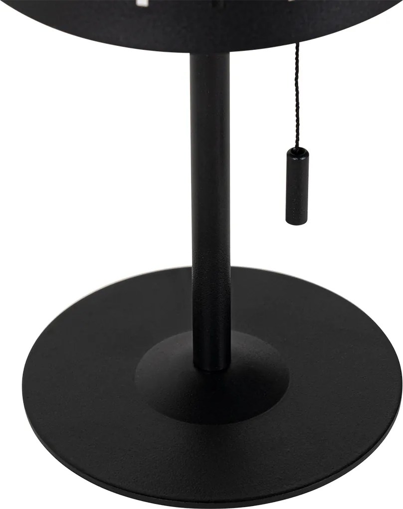 Lampa stołowa zewnętrzna czarna w tym LED 3-stopniowy ściemniacz ładowalna i solarna - Ferre
