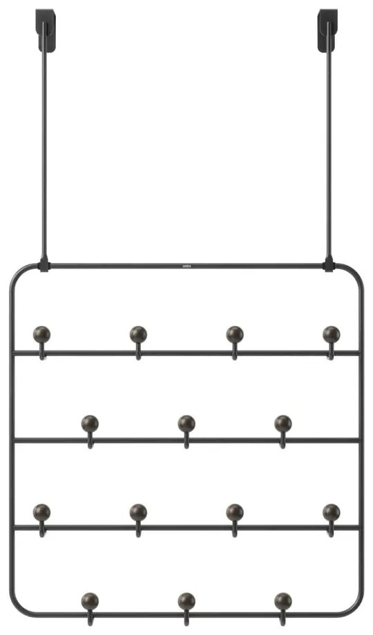 Czarny metalowy wieszak na drzwi 36 cm Estique – Umbra