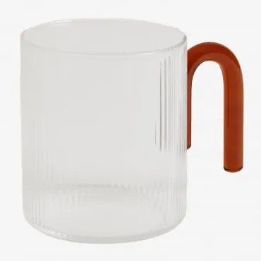 Zestaw 2 Filiżanek 35 Cl Z Borokrzemianu Engen Chocolate & Blk Frame - Sklum