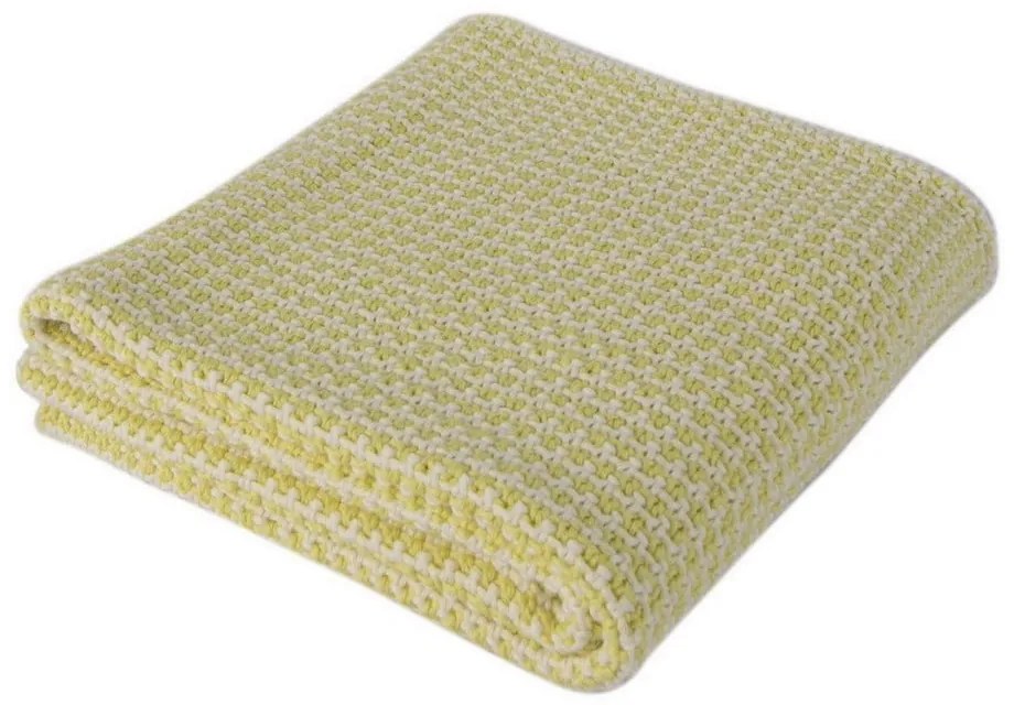 Żółty dziecięcy bawełniany koc Homemania Decor Fluffy, 90x90 cm