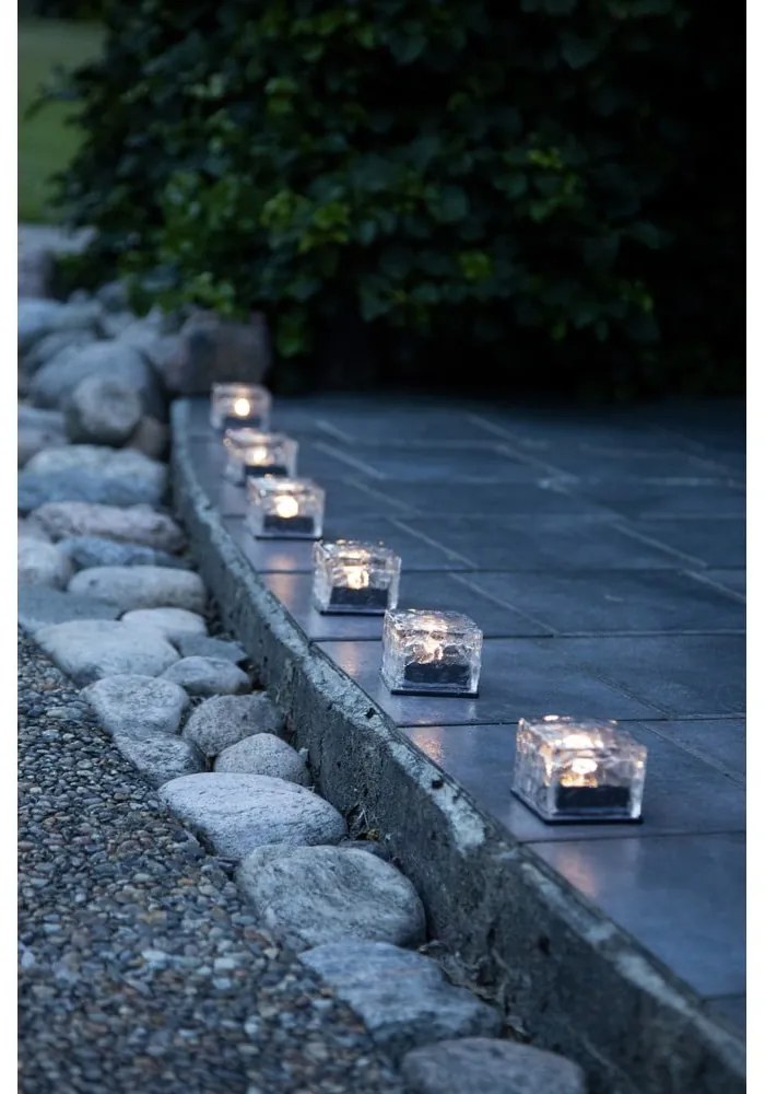 Zewnętrzne świeczki solarne LED zestaw 3 szt. (wysokość 5,5 cm) Icecube – Star Trading