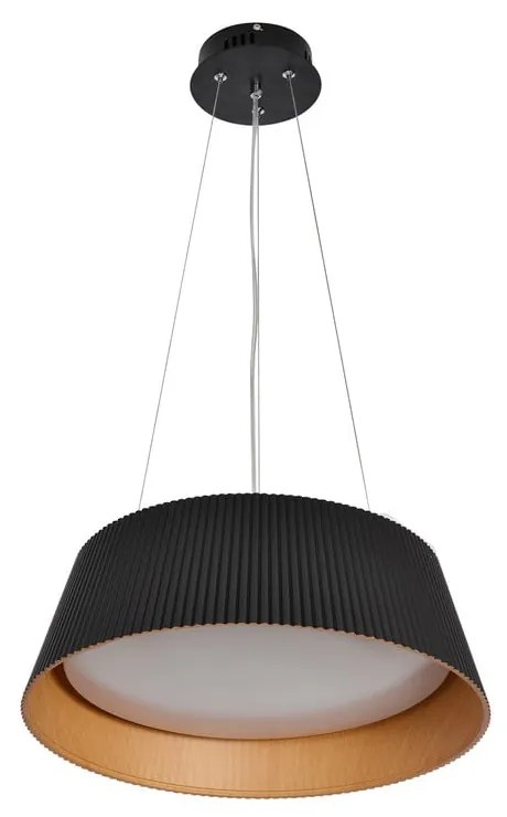 Czarna lampa wisząca LED z metalowym kloszem ø 45 cm Umbria – Candellux Lighting