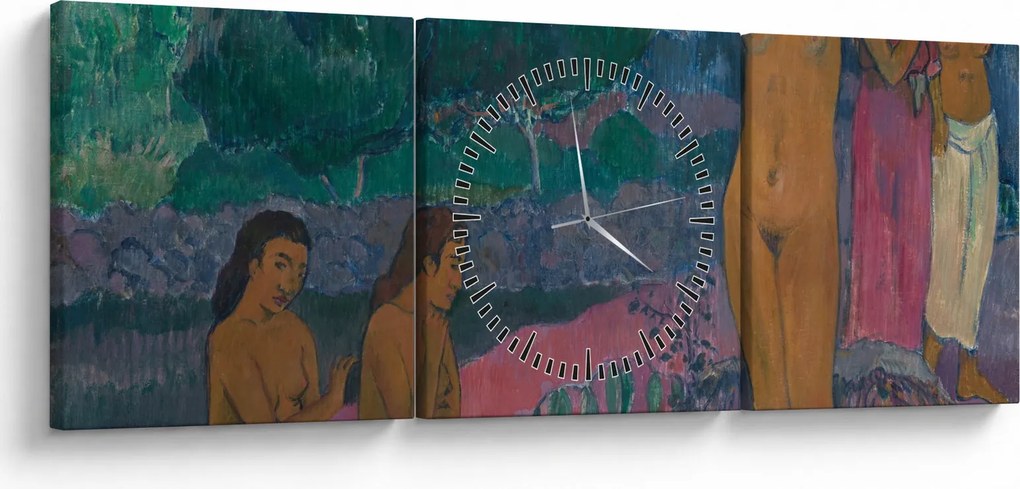 Obraz - Paul Gauguin, The Invocation, reprodukcje (z zegarem) (90x30 cm)