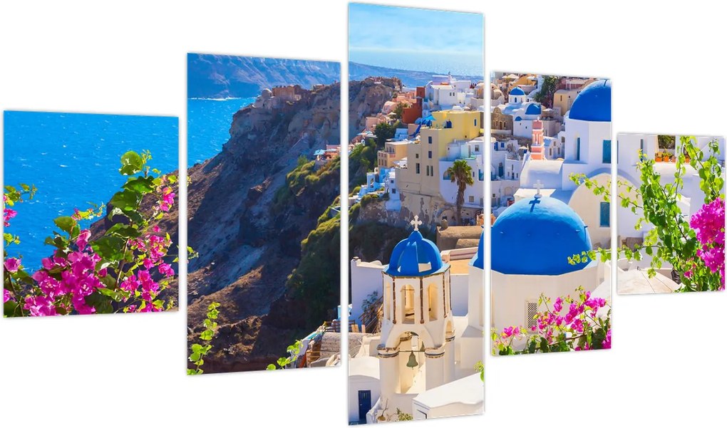Obraz - Santorini, Grecja (125x70 cm)