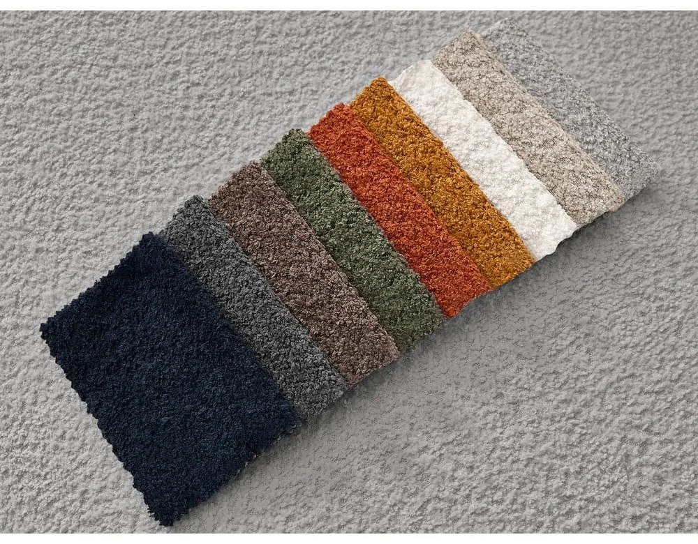 Jasnoszara sofa z materiału bouclé 242 cm Giorgia – Bobochic Paris