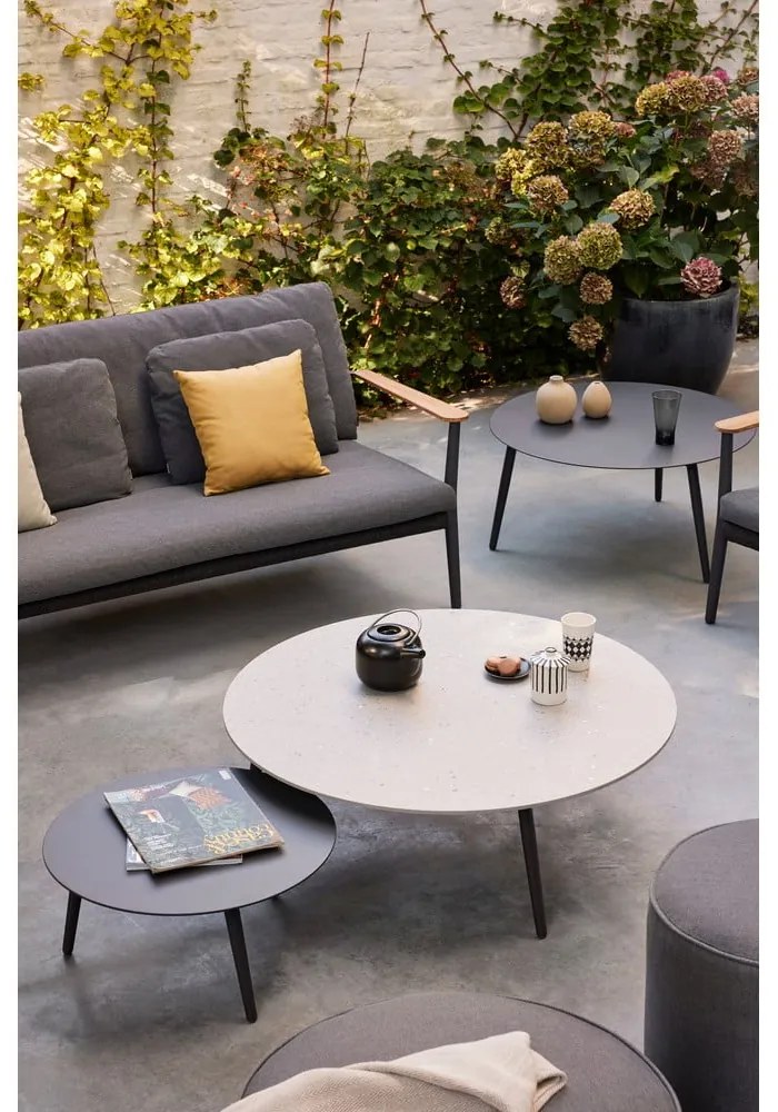 Ciemnoszara sofa ogrodowa Ray – Diphano