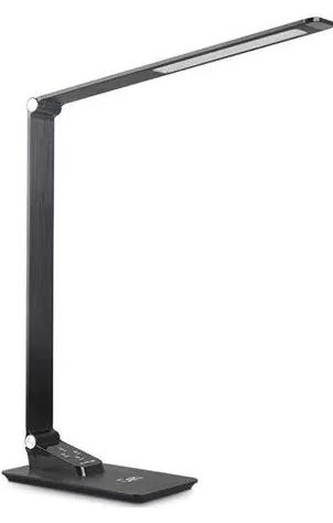 LED lampa biurkowa 7W USB 230V 3000-5500K czarna, ściemnialna