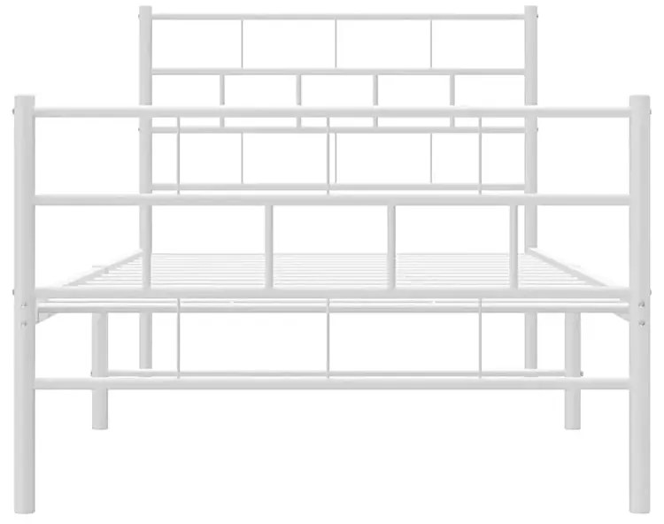 Białe łóżko dla jednej osoby 90x200 - Aretuza