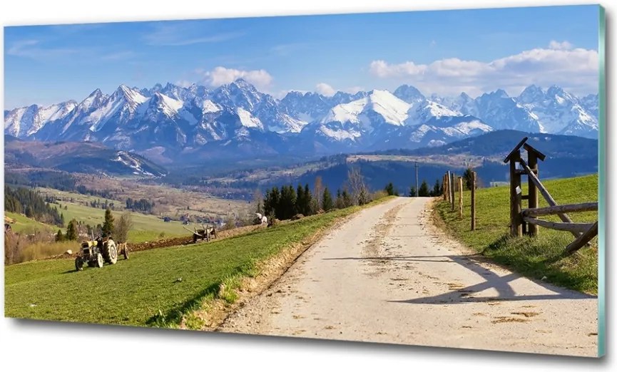 Foto obraz szkło hartowane Panorama Tatr