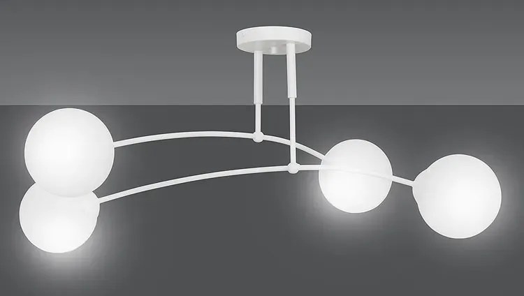 Biała nowoczesna lampa sufitowa D3-P05