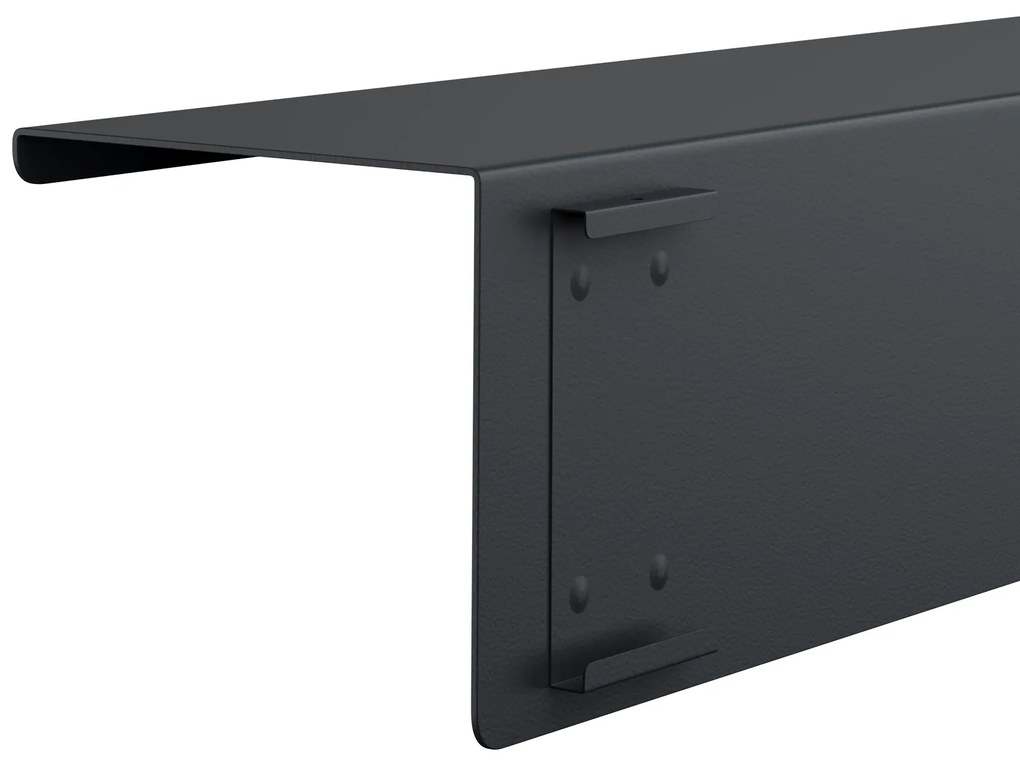 Półka wisząca JOANNE 700 mm, antracytowa