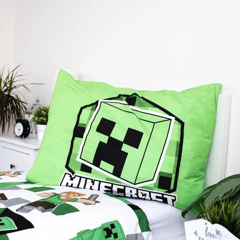 Dziecięca pościel dziecięca jednoosobowa z mikrowłókna 140x200 cm Minecraft – Jerry Fabrics