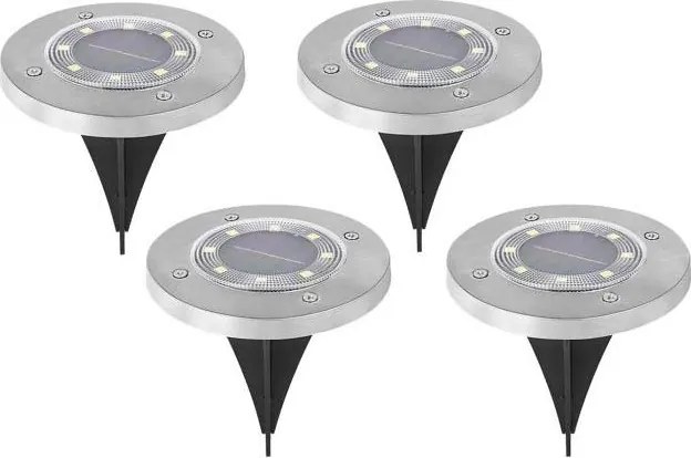 ZESTAW 4x solarnych lamp LED CLAVO LED/1xAAA 4000K IP44 300 mAh