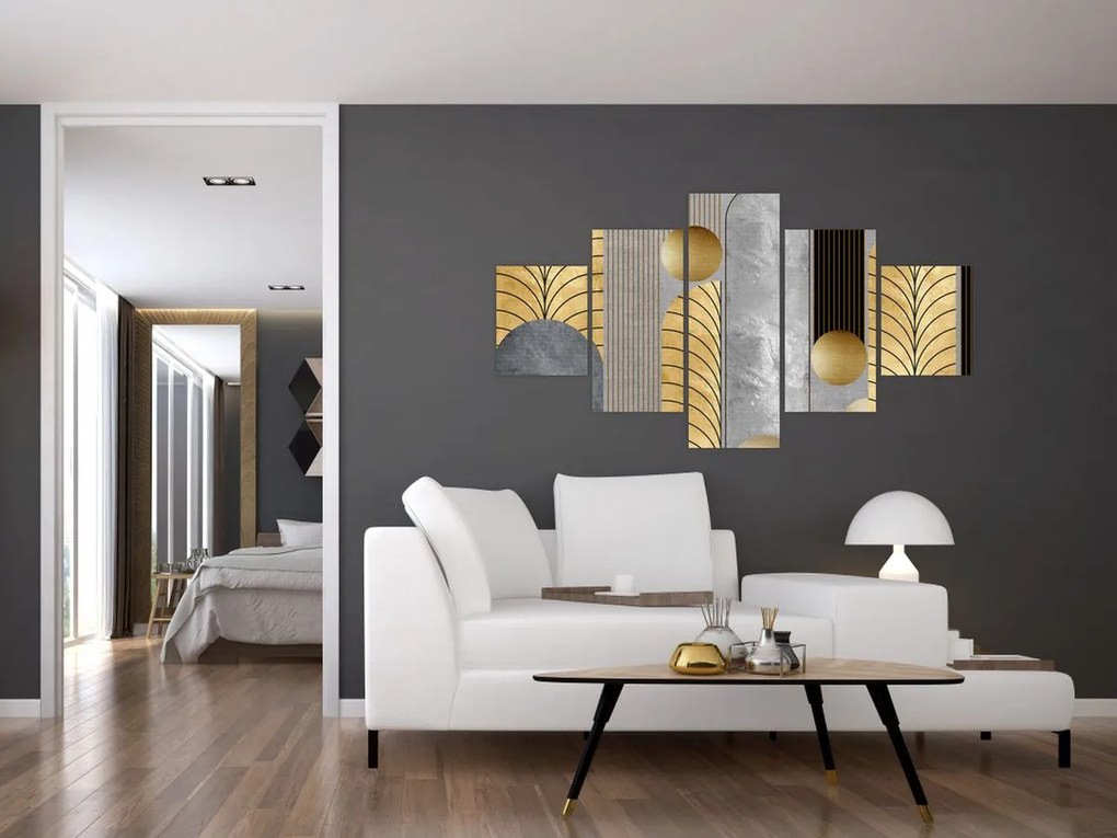 Obraz - Złote dekory (125x70 cm)