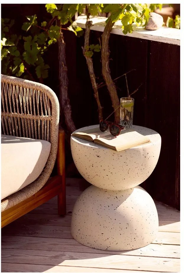 Okrągły stolik ogrodowy ceramiczny ø 40 cm Bonita – House Nordic