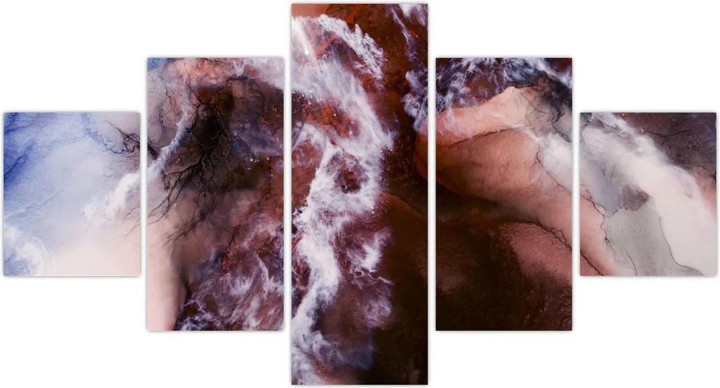 Obraz - Fioletowy marmur N⁰3 (125x70 cm)
