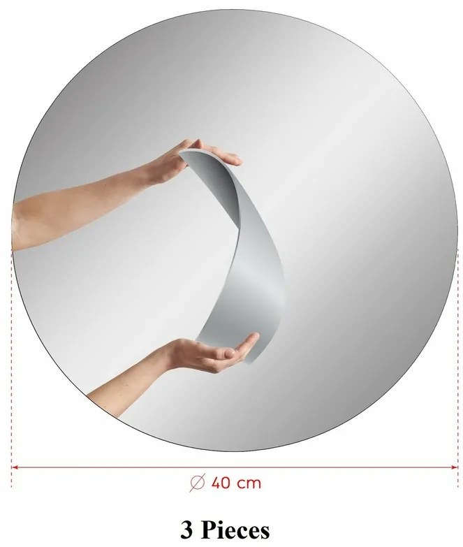 Lustro Round 40 cm, 3 szt., 3 szt.