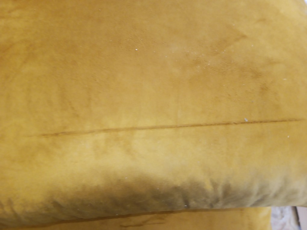 PROMOCJA Rozkładana obustronna sofa narożna do L VENORIA 220x143 cm, musztardowa + 2 poduszki GRATIS II. jakość