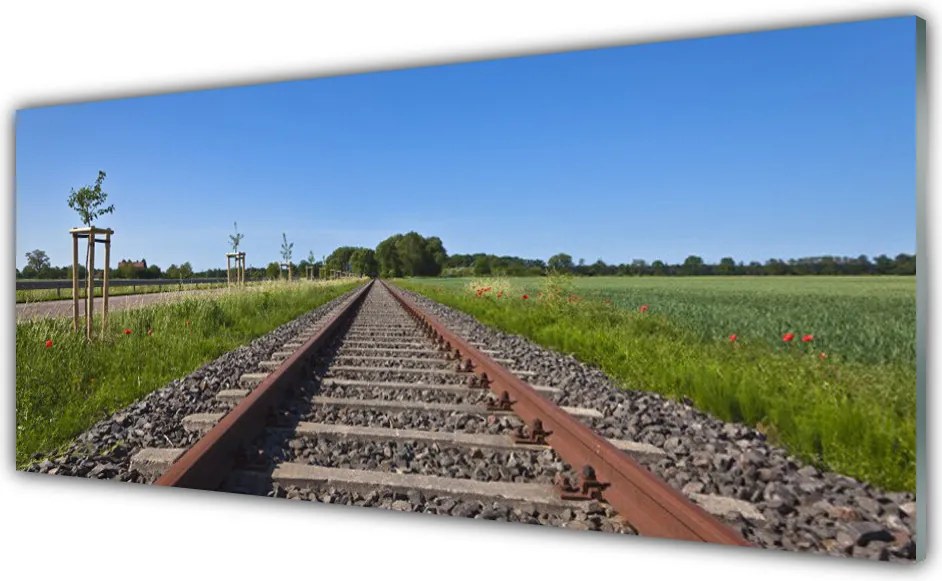 Szkło Ozdobne do Kuchni Zapomniane Tory Kolejowe