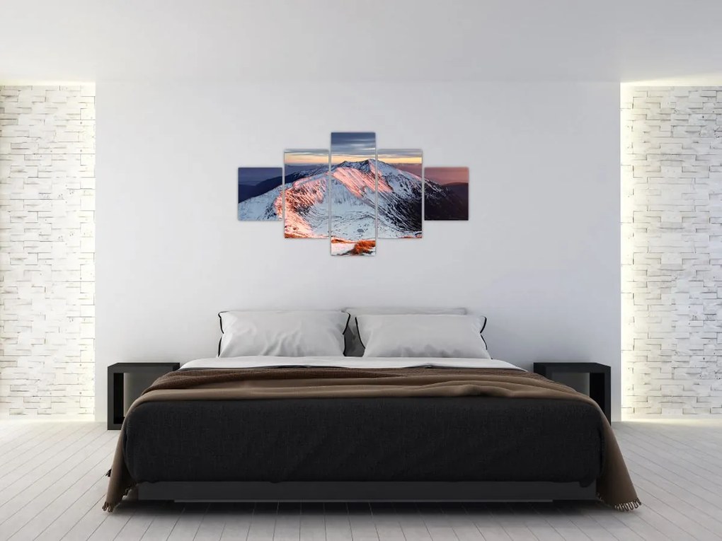 Obraz - Zimowa panorama górska II. (125x70 cm)