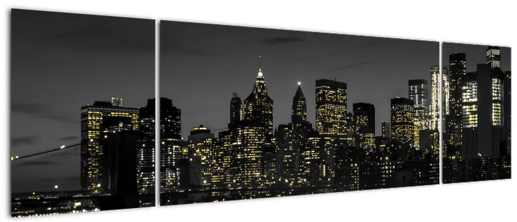 Obraz nocnej metropolii (170x50 cm)