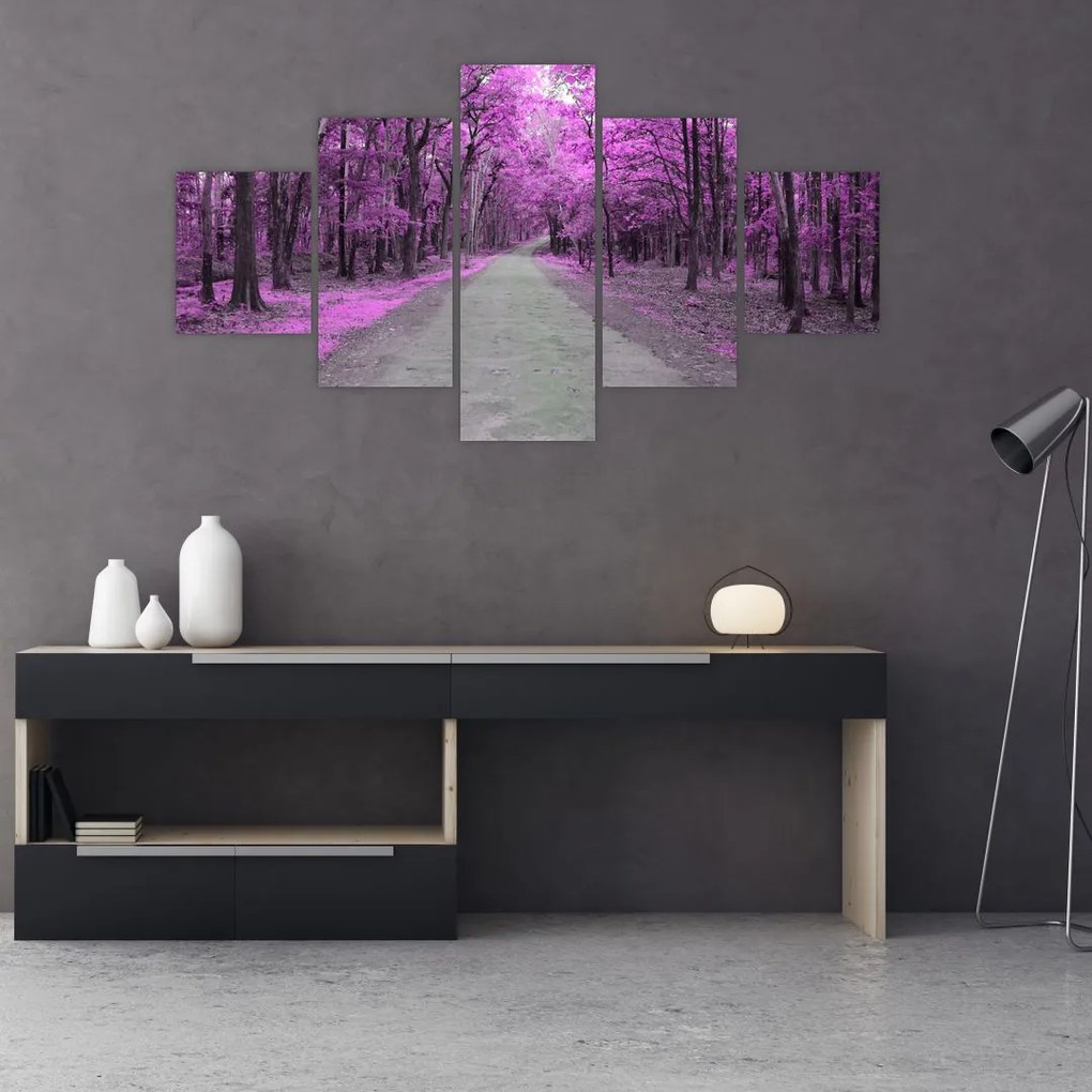 Obraz - Ścieżka przez park (125x70 cm)