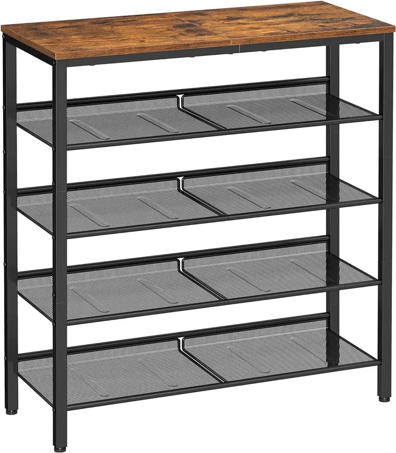 Industrialna szafka na buty z metalowymi półkami N8-H56