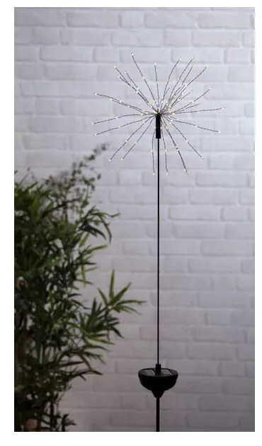 Ogrodowa lampa solarna LED z białymi diodami Star Trading Firework, wys. 100 cm