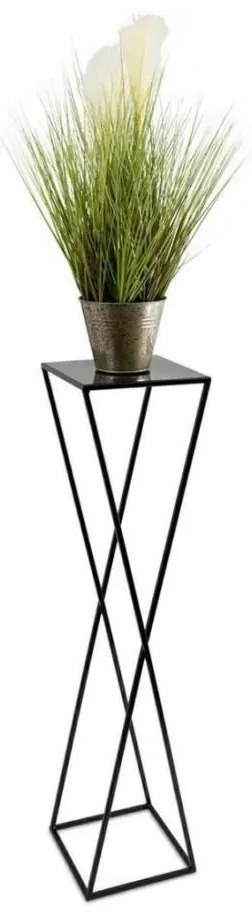 Stojak na kwiaty 100x24 cm czarny