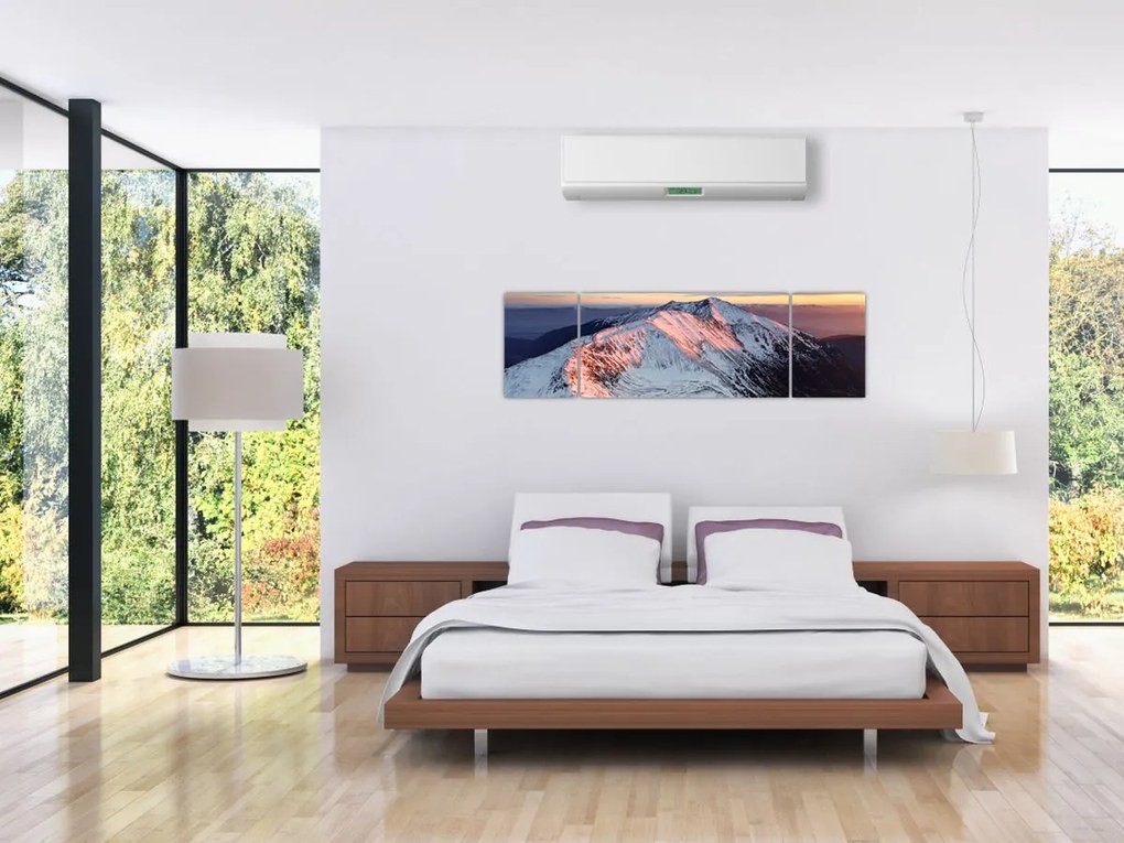 Obraz - Zimowa panorama górska II. (170x50 cm)