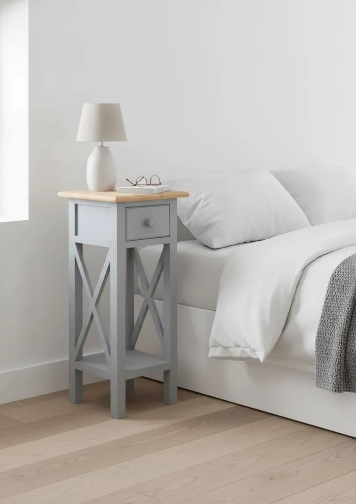 Szary stolik boczny skandynawski T5-L09
