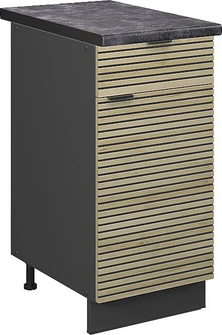 Szafka dolna do kuchni panel dębowy 40x60x82 fame-line