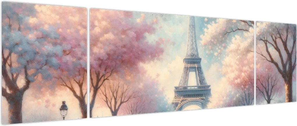 Obraz – Wiosna w Paryżu (170x50 cm)