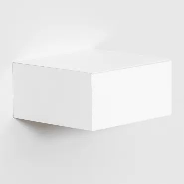 Zestaw 2 Wiszących Stolików Nocnych Z Mdf Florens Biała & ↔︎ 30 Cm - Sklum