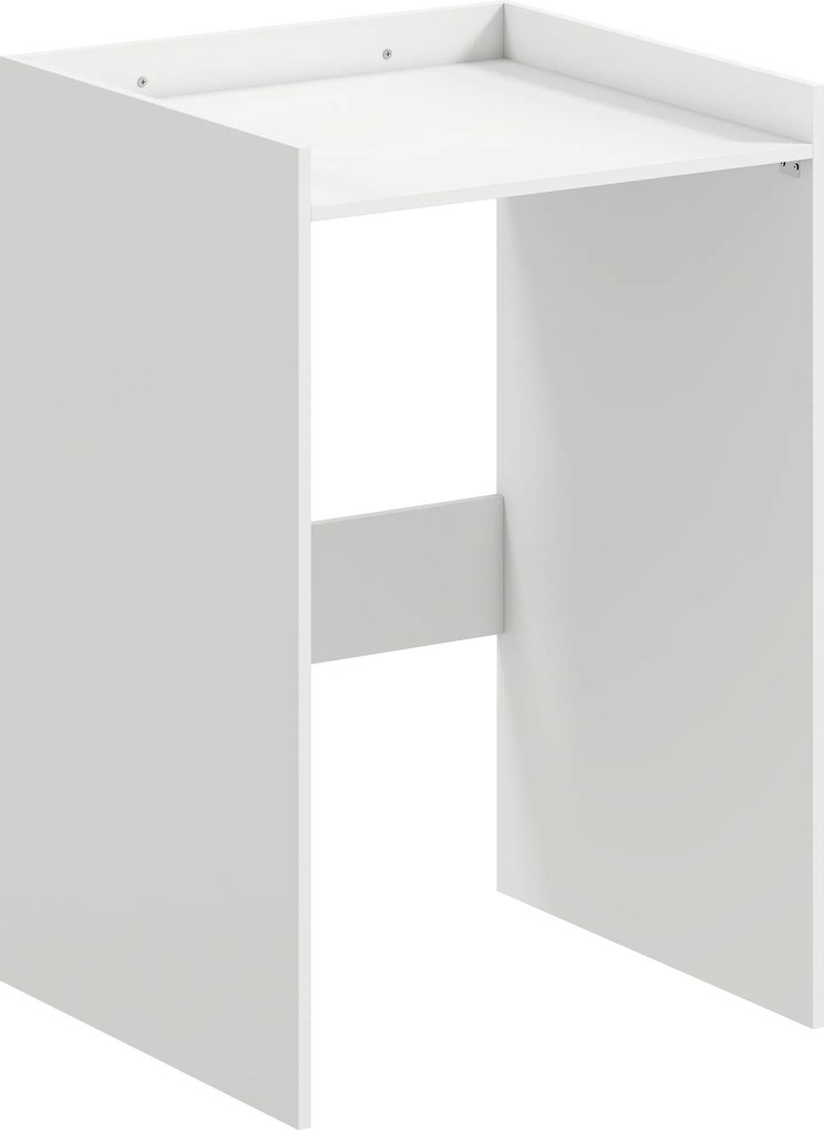 HOMCOM Szafka łazienkowa wnękowa z otwartą półką, szafka łazienkowa do małych pomieszczeń, 64 x 60 x 97,5 cm, Biały | Aosom PL